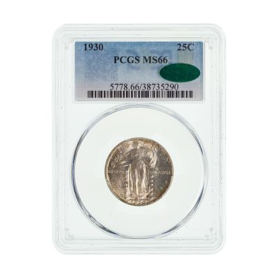 United States Mint - 1930 25c MS-66 PCGS CAC Property from: an Estate, Galena, Illinois Category: