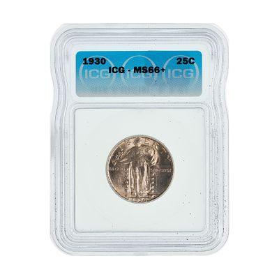 United States Mint - 1930 25c MS-66+ ICG Property from: an Estate, Galena, Illinois Category: