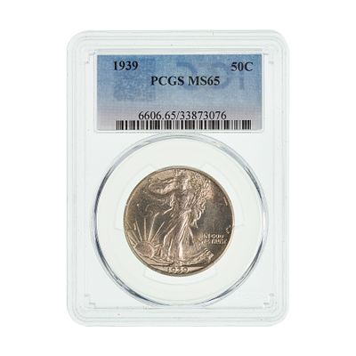 United States Mint - 1939 50c MS-65 PCGS Property from: an Estate, Galena, Illinois Category: Half