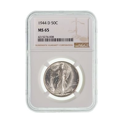 United States Mint - 1944-D 50c MS-65 NGC Property from: an Estate, Galena, Illinois Category: