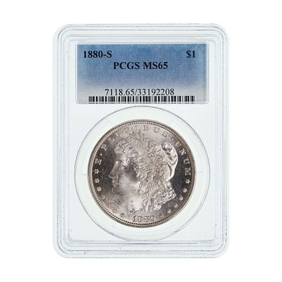 United States Mint - 1880-S $1 MS-65 PCGS Property from: an Estate, Galena, Illinois Category:
