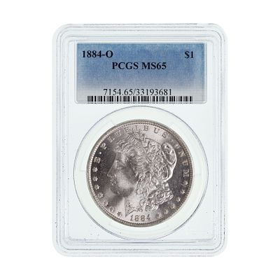 United States Mint - 1884-O $1 MS-65 PCGS Property from: an Estate, Galena, Illinois Category: