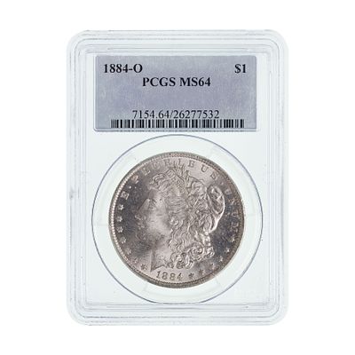 United States Mint - 1884-O $1 MS-64 PCGS Property from: an Estate, Galena, Illinois Category: