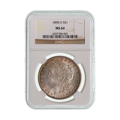 United States Mint - 1898-O $1 MS-64 NGC Property from: an Estate, Galena, Illinois Category: