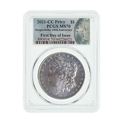United States Mint - 2021-CC Privy $1 Morgan MS-70 PCGS First day of issue Property from: an