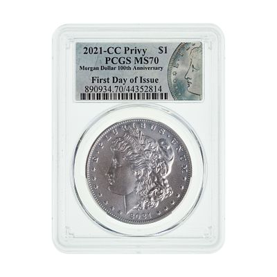 United States Mint - 2021-CC Privy $1 Morgan MS-70 PCGS First day of issue Property from: an