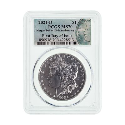 United States Mint - 2021-D $1 Morgan MS-70 PCGS First day of issue Property from: an Estate