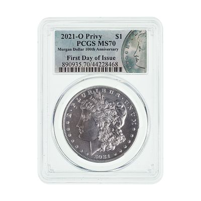 United States Mint - 2021-O Privy $1 Morgan MS-70 PCGS First day of issue Property from: an Estate