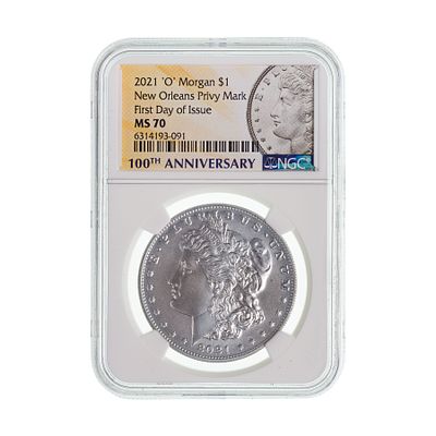 United States Mint - 2021-O Privy $1 Morgan MS-70 NGC First day of issue Property from: an Estate