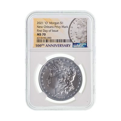 United States Mint - 2021-O Privy $1 Morgan MS-70 NGC First day of issue Property from: an Estate