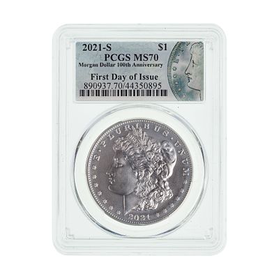 United States Mint - 2021-S $1 Morgan MS-70 PCGS First day of issue Property from: an Estate