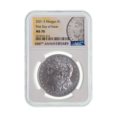 United States Mint - 2021-S $1 Morgan MS-70 NGC First day of issue Property from: an Estate