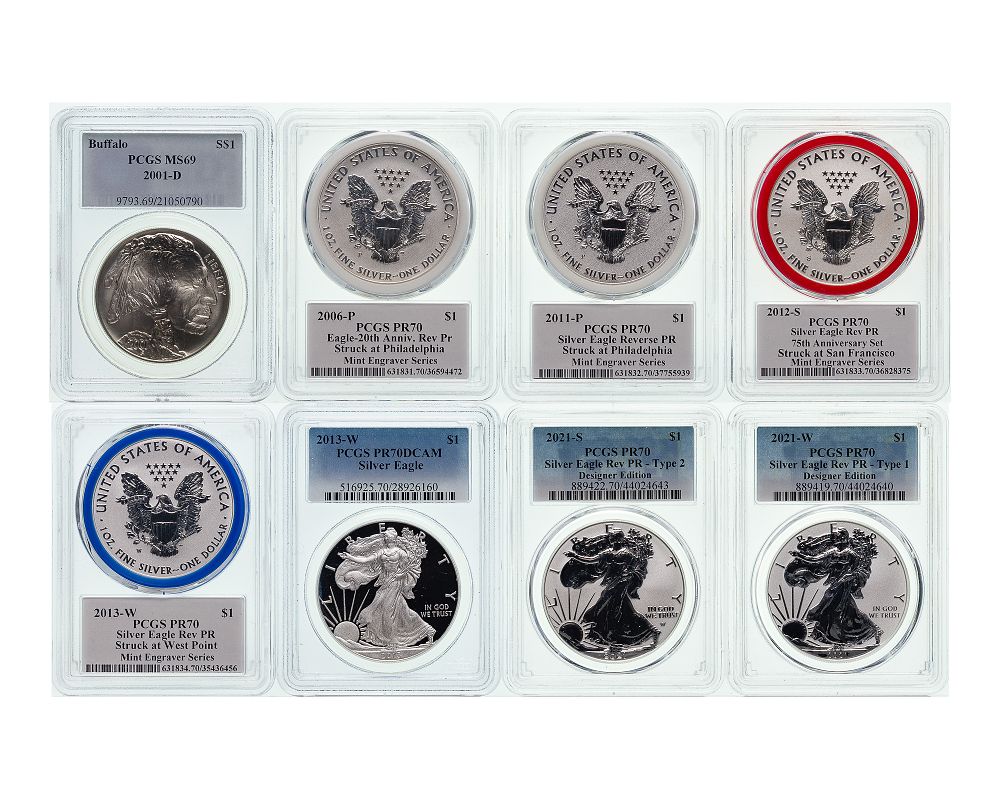 Lot 257: PCGS Silver Eagle Collection