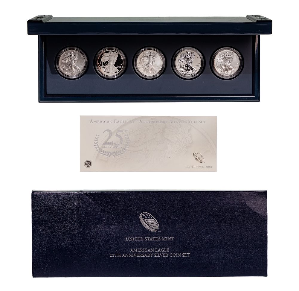 Lot 258: 2011 $1 Silver Eagle Anniversary Set