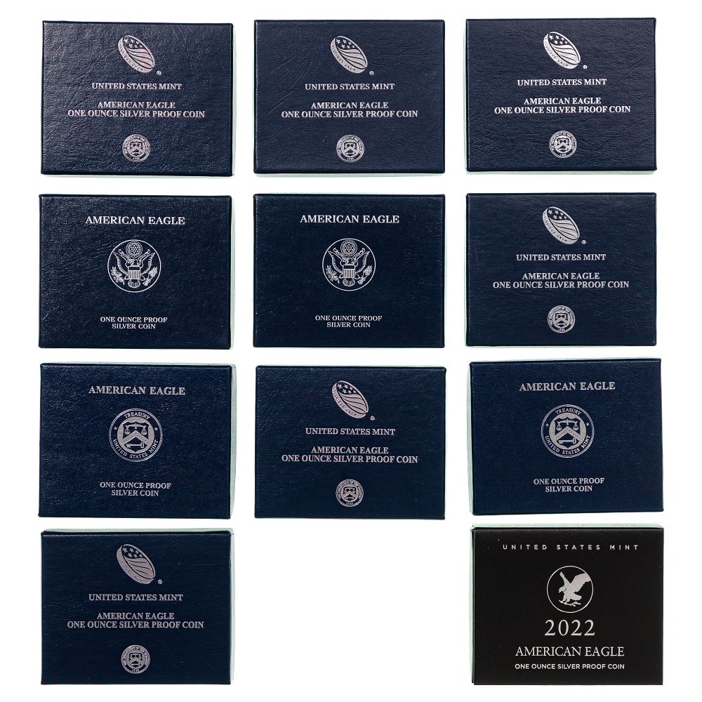Lot 262: Silver Eagle Proof Collection