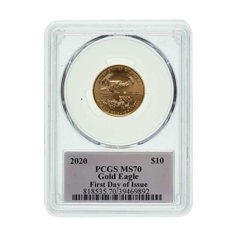 Lot 272: 2020 $10 Gold Eagle MS-70 PCGS