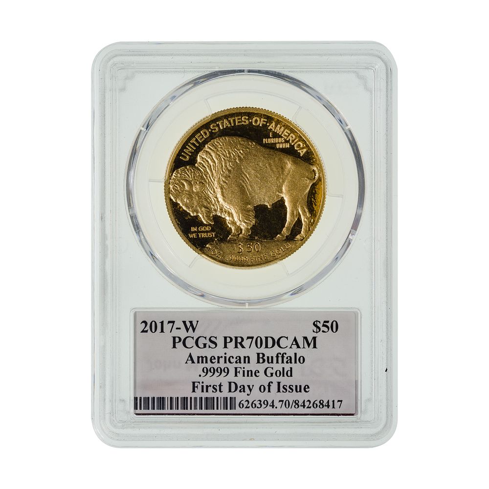 Lot 283: 2017-W $50 Gold Buffalo PR-70 DCAM PCGS