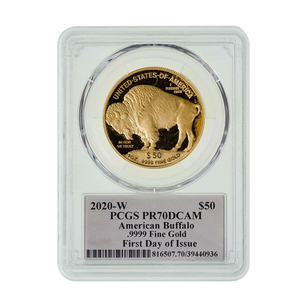 Lot 289: 2020-W $50 Gold Buffalo PR-70 DCAM PCGS