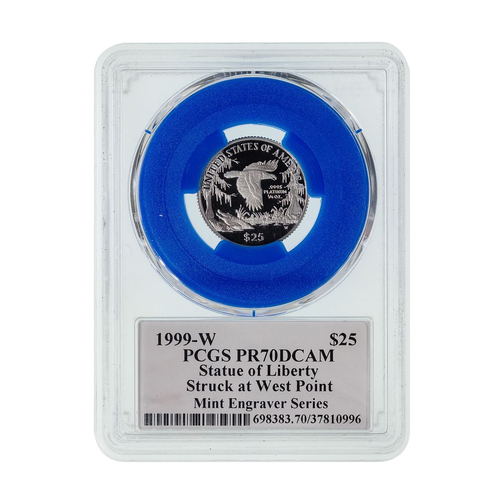 Lot 293: 1999-W $25 Platinum Statue of Liberty PR-70 DCAM PCGS