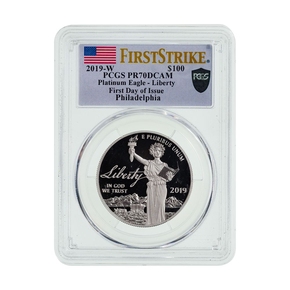 Lot 298: 2019-W $100 Platinum Eagle - Liberty PR-70 DCAM PCGS