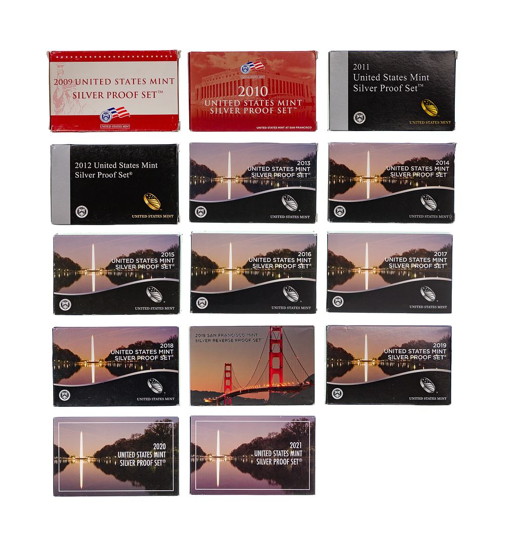 Lot 305: United States Silver Proof Set Collection