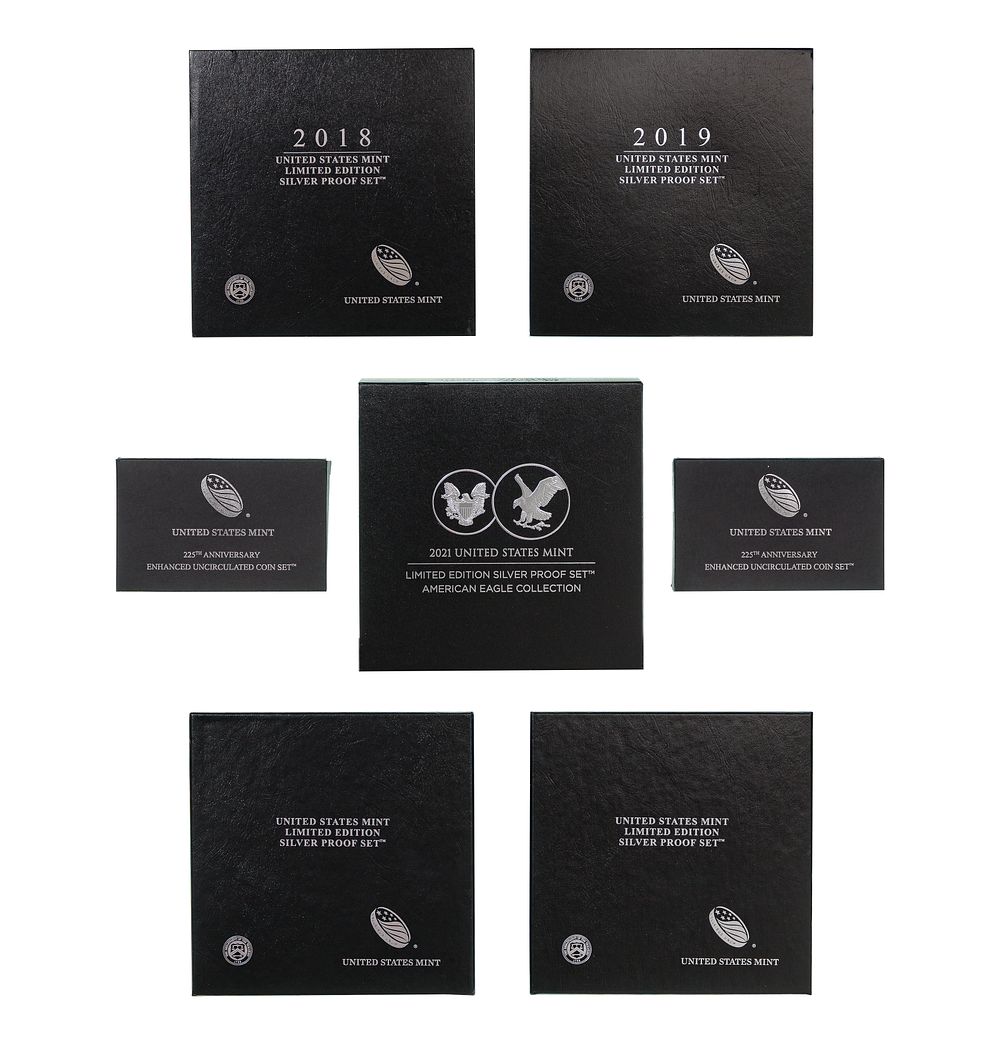 Lot 306: United States Limited Edition Silver Proof Set Collection