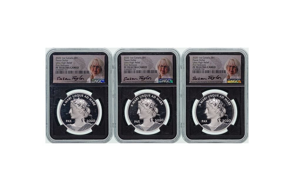 Lot 314: Canada: 2020 Peace $1 Ultra High Relief PF-70 UCAM NGC