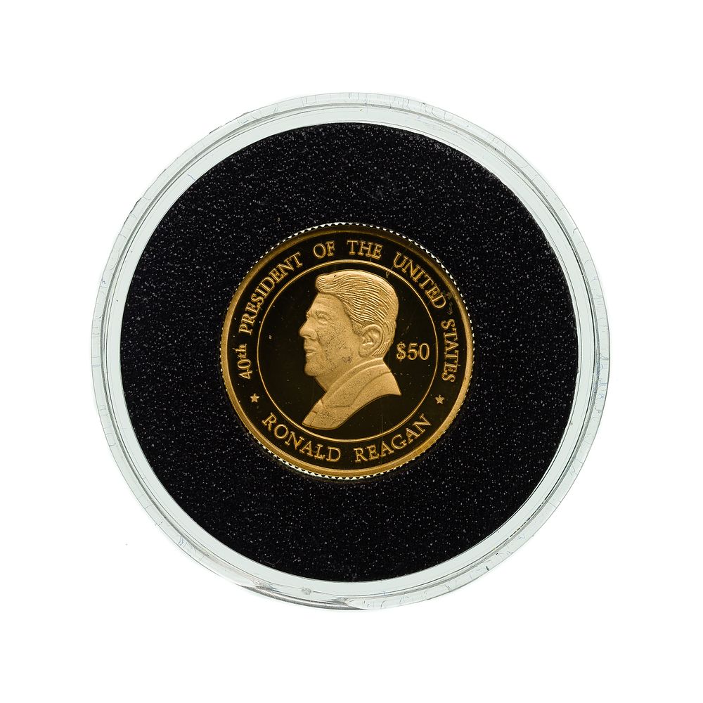 Lot 316: Cook Islands: 2004 $50 Gold Ronald Reagan
