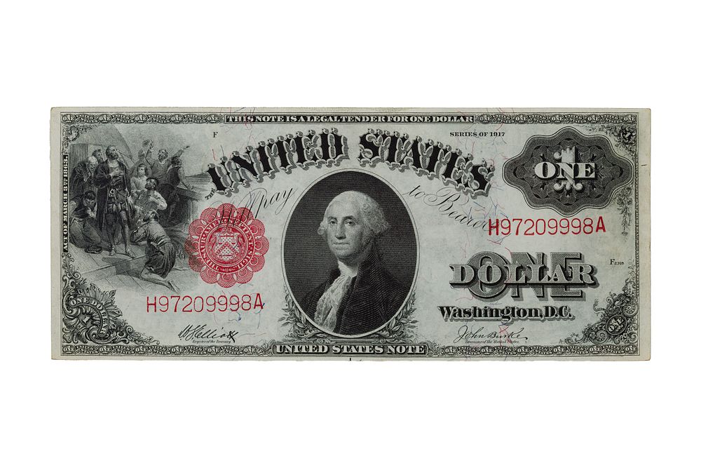 Lot 325: 1917 $1 Large-Size Legal Tender AU