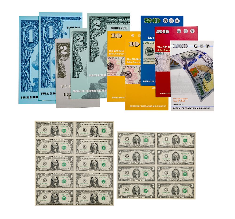 Lot 327: Uncut Currency Sheet Collection