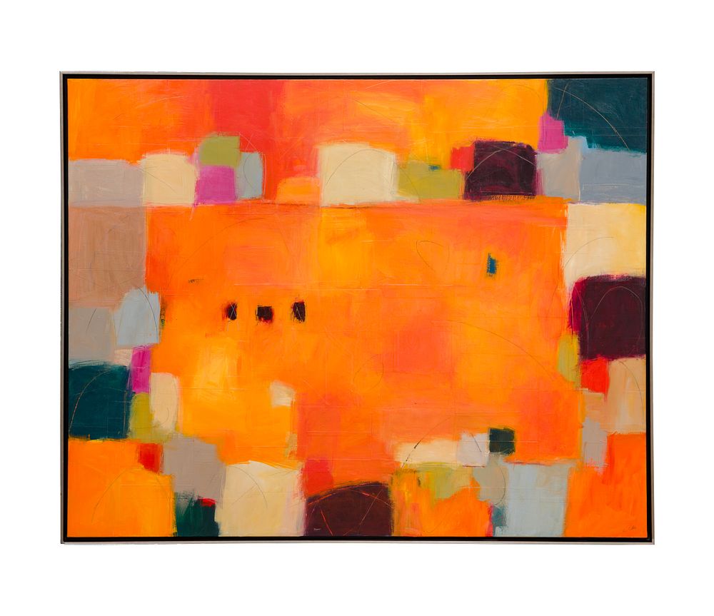 Carolyn Cole - Carolyn Cole (American, b.1961) Mixed Media Collage on Canvas 
Undated, signed 