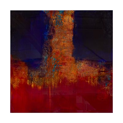 Unknown Artist (20th Century) Mixed Media Wall Art Undated and unsigned abstract composition on