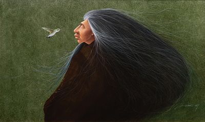 Frank Howell - Frank Howell (American, 1937-1997) Acrylic on Canvas 1987, signed lower left 