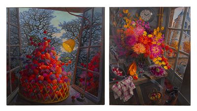 Alain Le Chatelier - Alain Le Chatelier (French, b.1952) Oils on Canvas (2) items including a 2005 