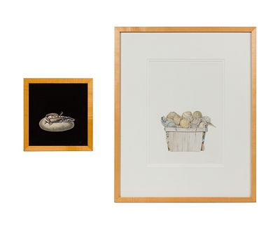 John Wickenberg - John Wickenberg (American, b.1944) Acrylic on Board and Watercolor (2) items 