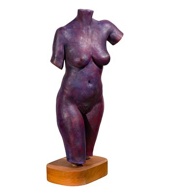D. Towne - D. Towne (American, 20th Century) Female Torso Ceramic Sculpture Undated, signed on 