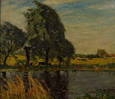 Hans Gleissner - Hans Gleissner (German, 1880-1935) Oil on Cavas Undated, signed lower left 