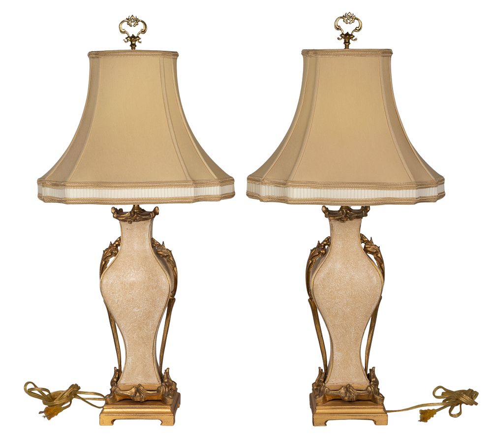 Lot 278: Chelsea House Bernini Urn Lamps