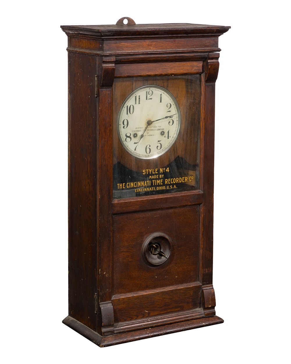 Lot 284: Cincinnati Time Recorder Clock