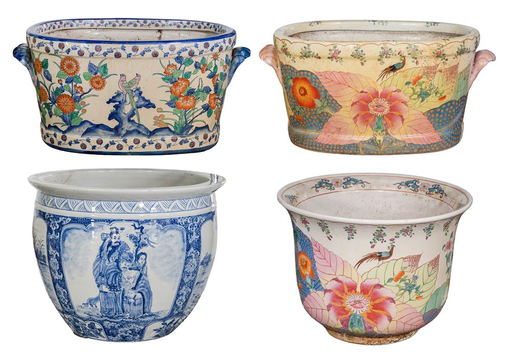 Lot 302: Asian Ceramic Planter Assortment