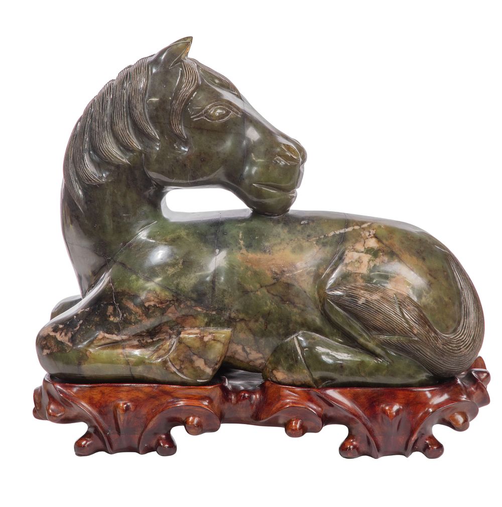 Lot 316: Asian Carved Jadeite Jade Horse