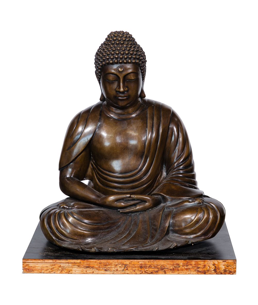 Lot 322: Asian Seated Bronze Buddha