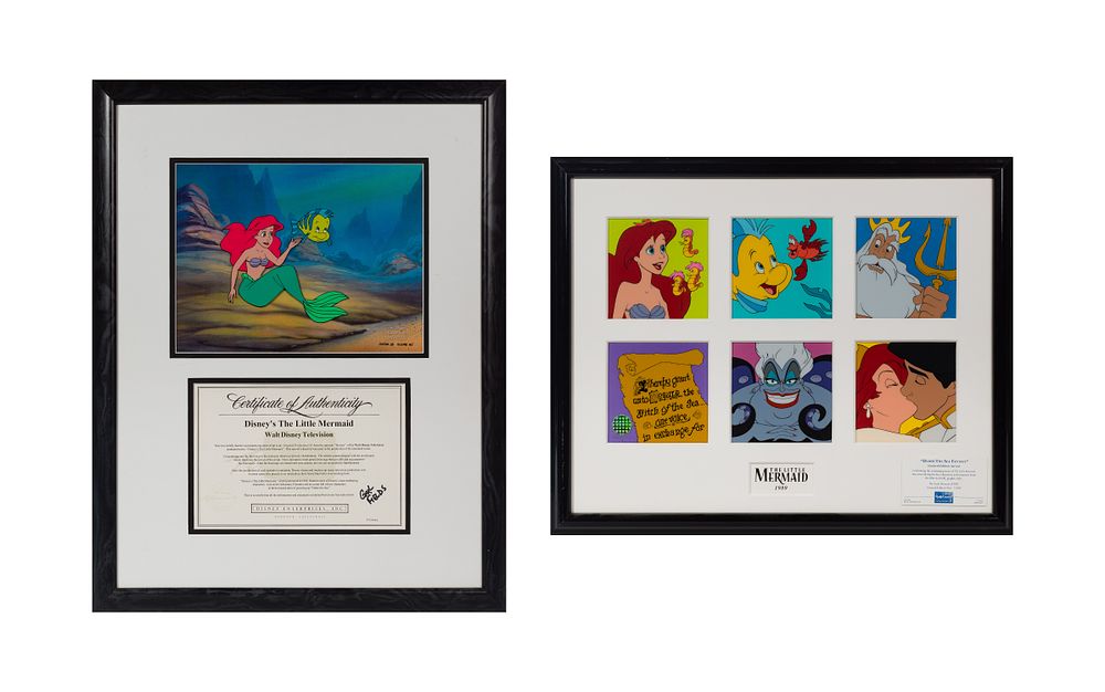 Lot 361: Disney 'The Little Mermaid' Television Production Cel and Sericel