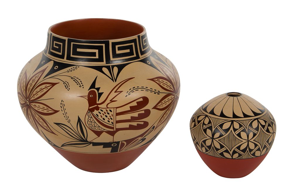 Lot 378: Mary Madalena (Native American, 1945-2008) Jemez Pueblo Pottery