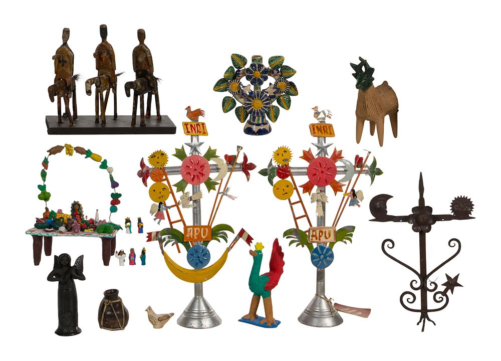 Lot 385: Hispanic Folk Art Assortment