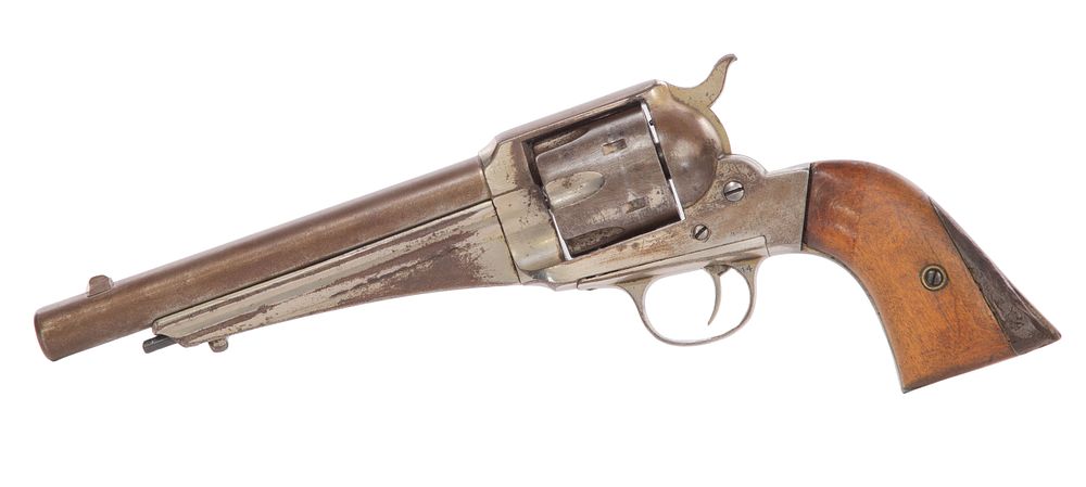 Lot 396: Attributed to Remington 1875 Black Powder Revolver