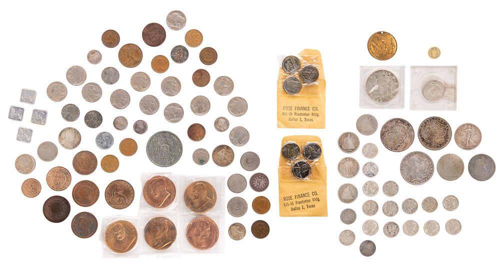 Lot 406: US Silver, Coin and World Coin Assortment