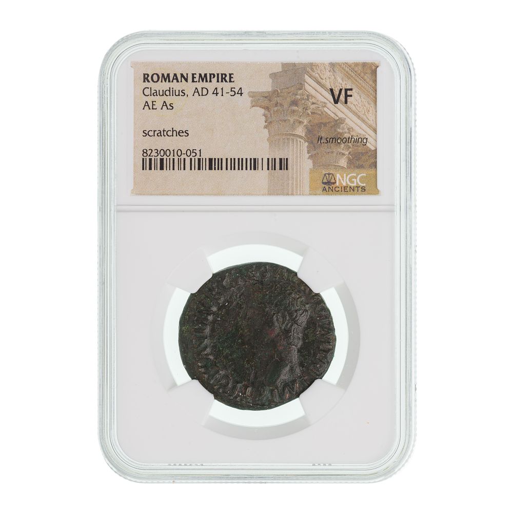 Lot 414: ROMAN EMPIRE, Claudius, AD 41-54, AE As VF NGC