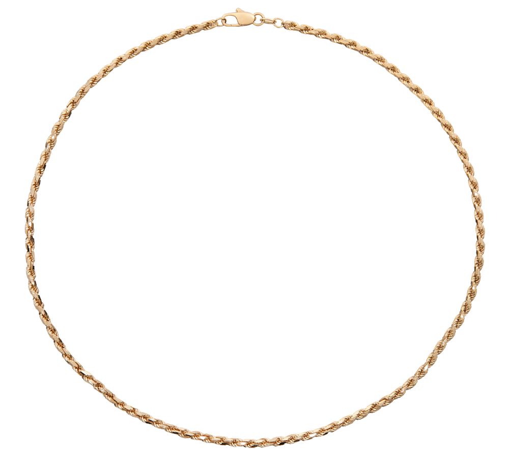 Lot 470: 14k Yellow Gold Twisted Rope Necklace