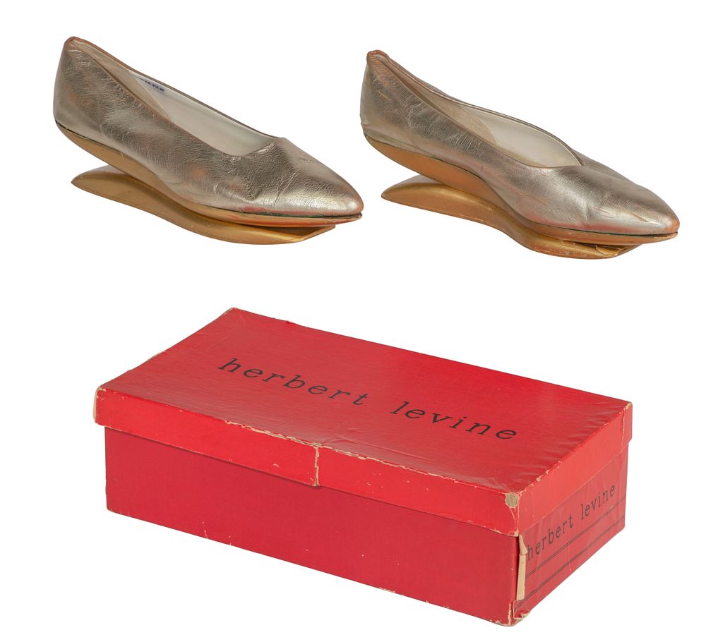 Lot 495: 1962 Herbert Levine Kabuki Platform Shoes